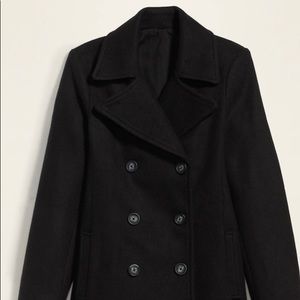 Black peacoat